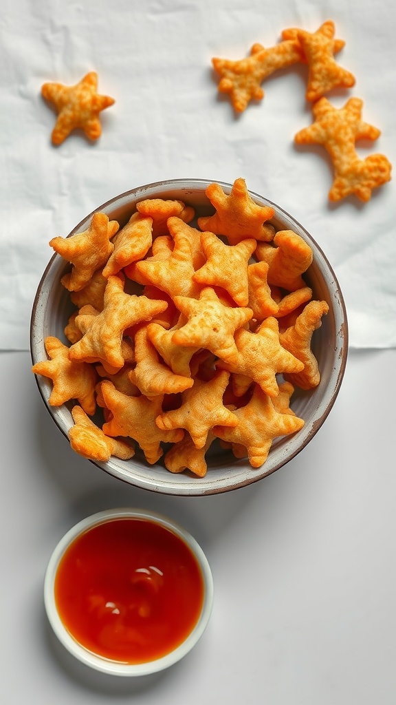 15 Must-Try Traditional Malaysian Festive Dishes 34 A bowl of Keropok Lekor, traditional Malaysian fish crackers served with a dipping sauce.